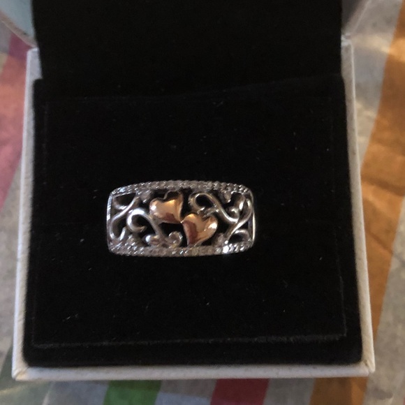 14k gold & sterling silver diamond - Picture 5 of 8